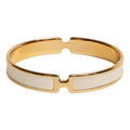 18K Olympe White Hermes Bracelet